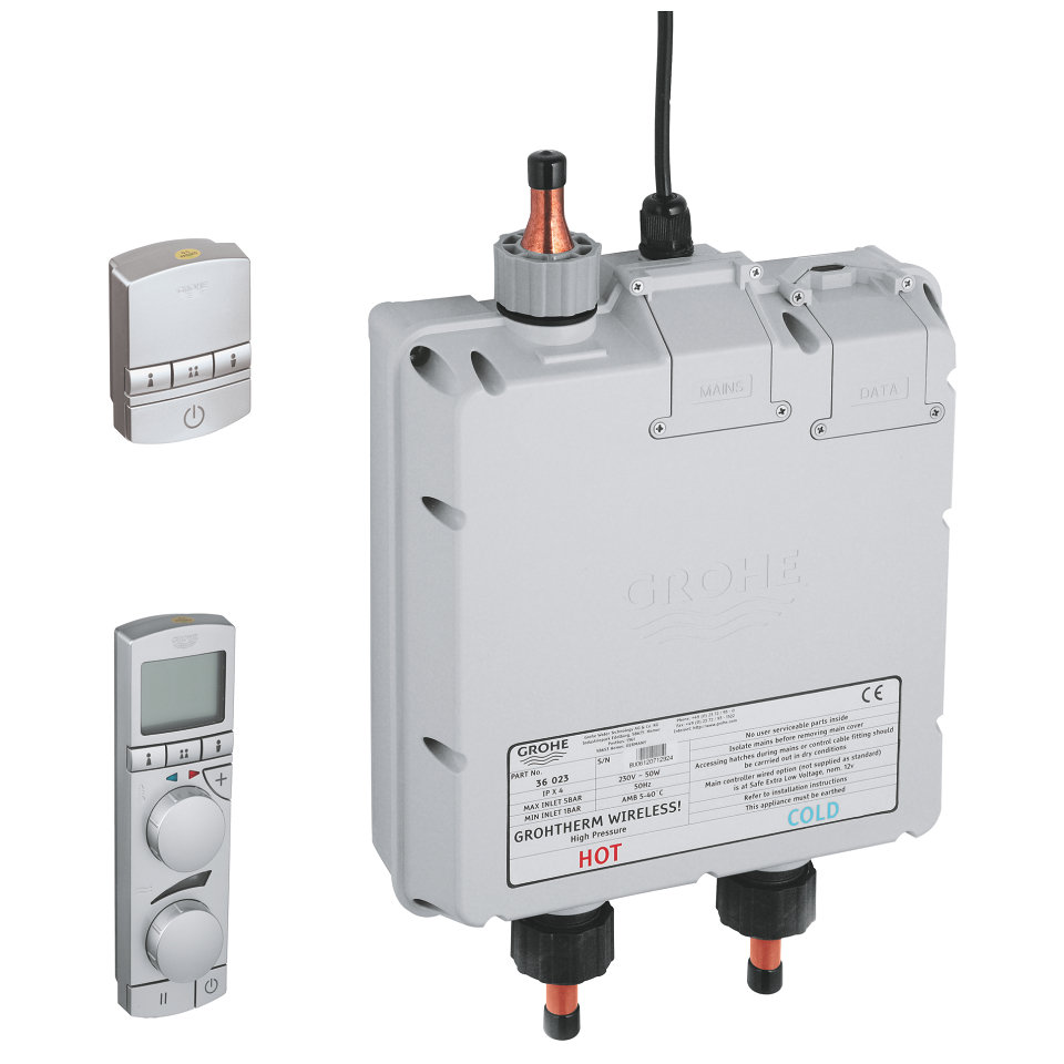 Grohtherm Wireless! High pressure thermostatic shower system GROHE