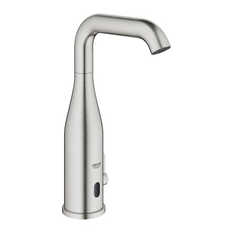 Robinet Lavabo Infrarouge Grohe Essence E – Mitigeur Électronique à Piles, Finition StarLight Argent