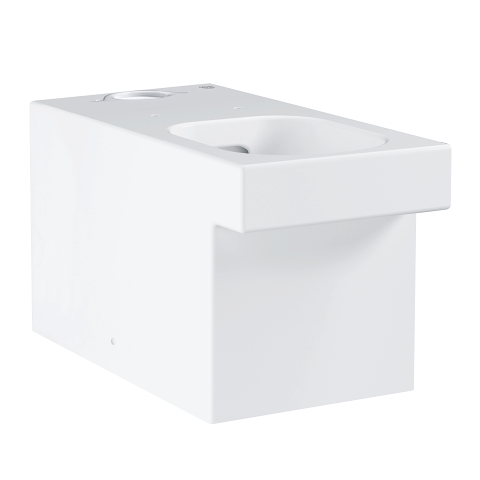 Cube Ceramic Gulvmonteret WC til tæt kombination