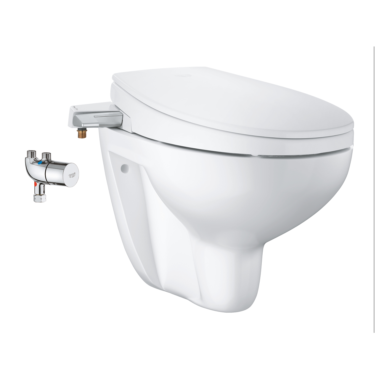wc set bau ceramic grohe