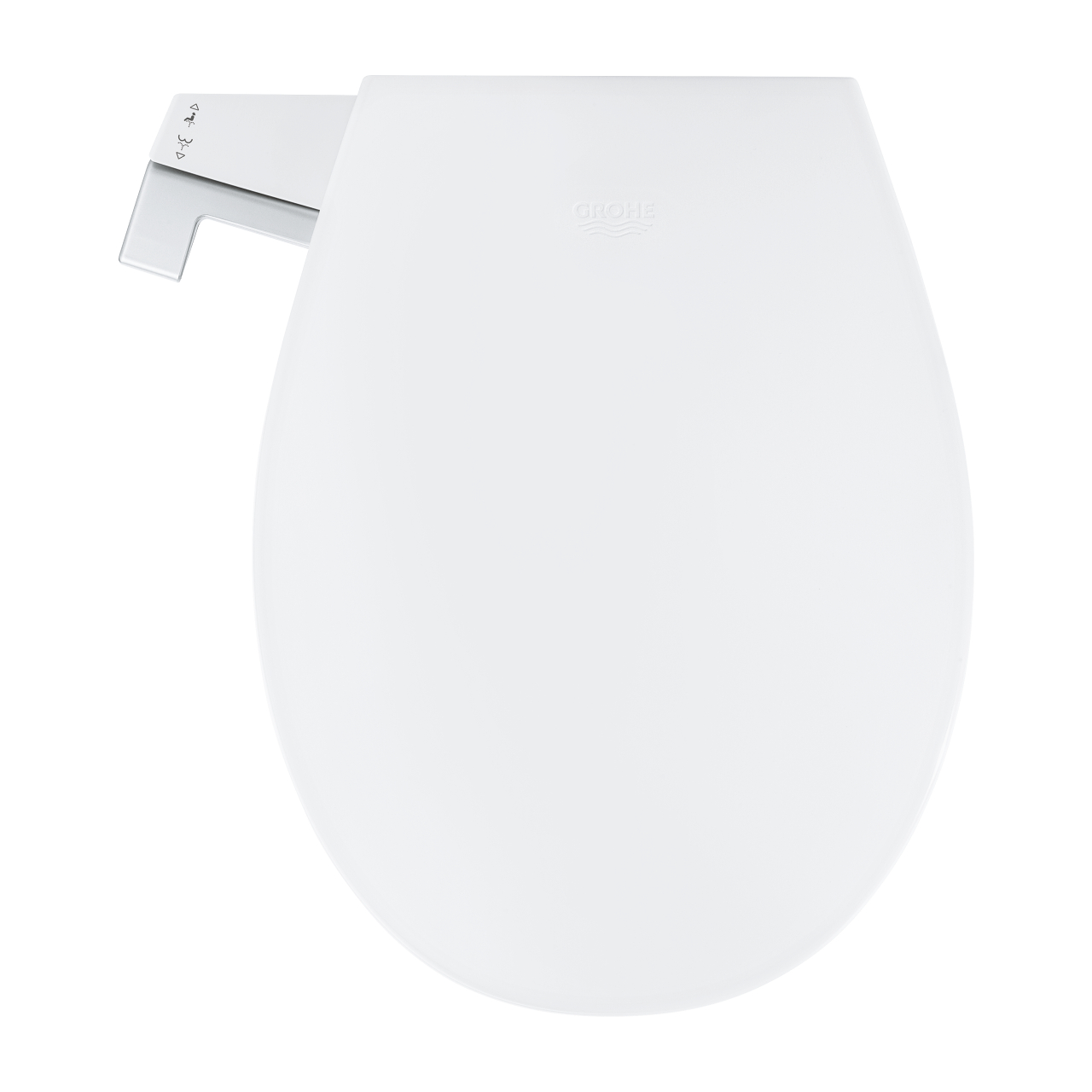 GROHE BAU Ceramic Wc Seat With Lid, Incl Fixation Set Extra Slim Design, Soft Close And Quick Release Feature 39923000