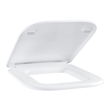 Abattant WC GROHE Bau Ceramic - Fermeture Frein De Chute | Blanc Alpin | Fixation Rapide
