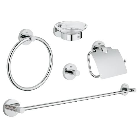 Essentials Set accessori bagno 5-in-1