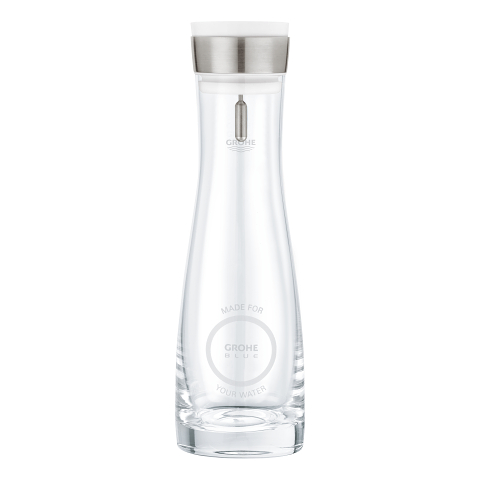 Glass carafe with lid set