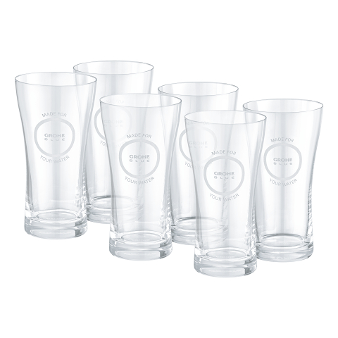 GROHE Blue Water glasses (6 pieces)