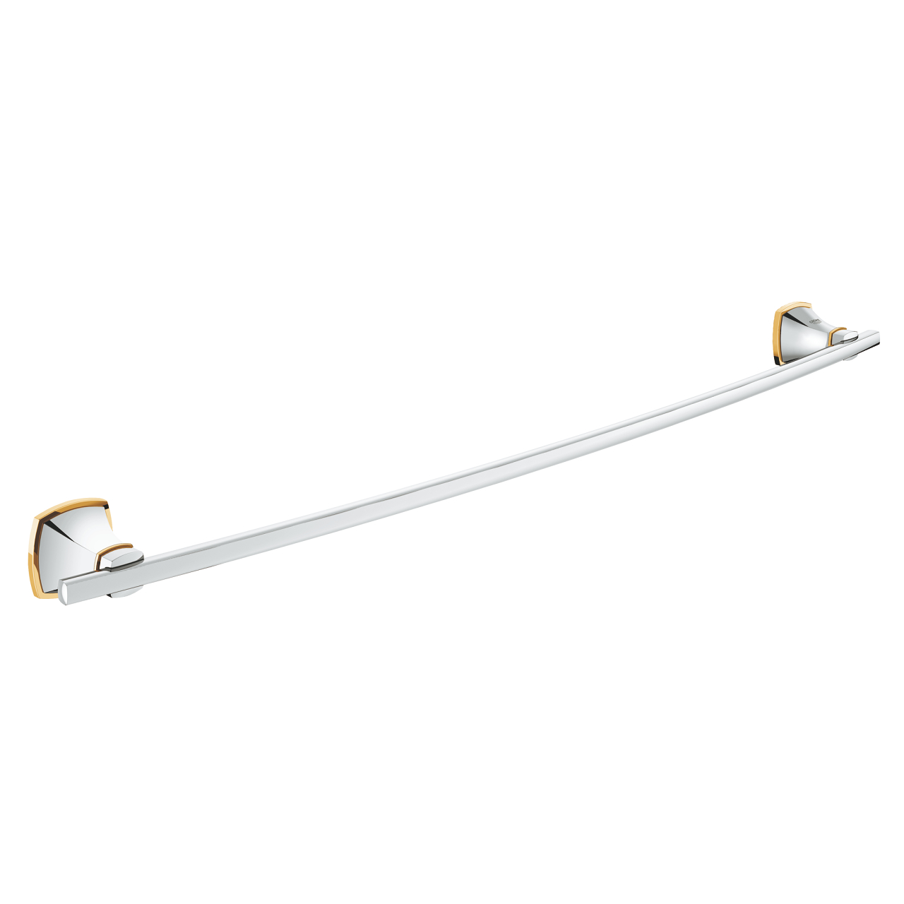 Grandera Chrome & Gold Towel Rod 600mm