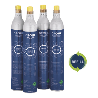 GROHE Blue Refill 425 g CO<sub>2</sub> bottles (4 pieces)