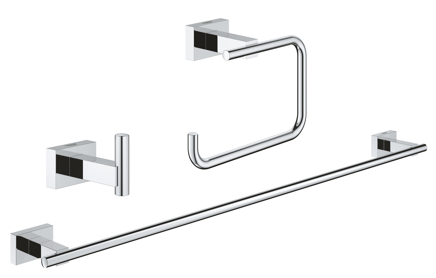 Guest bathroom accessories set 3-in-1