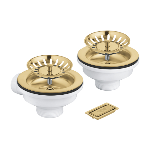Waste set sink without excenter for 1 bowl and 1.5 bowl  sinks