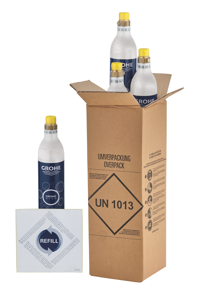 GROHE Blue Starterset CO2 Flaschen 425 g 4 Stück (40422000) ab 93,90 €