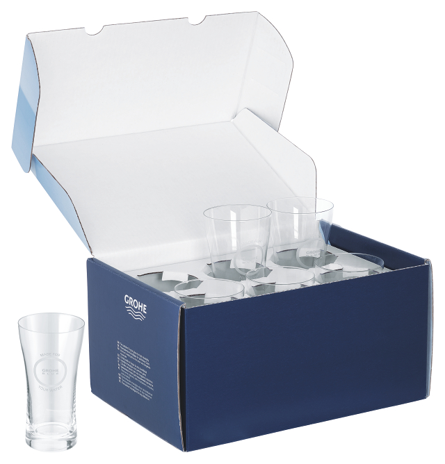 Miniatuur 4: GROHE Blue Waterglazen (6 stuks)