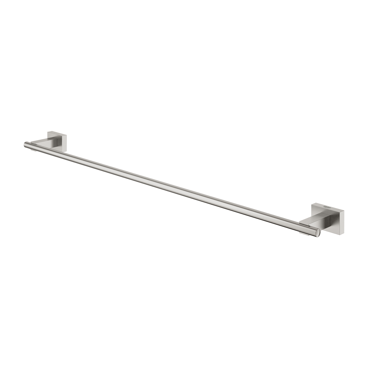 GROHE Porta Salviette Essentials Cube, Grigio Cromo – Per Un Bagno Moderno E Coordinato