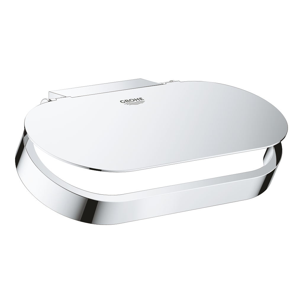 GROHE Selection closetrolhouder met deksel chroom - 41069000