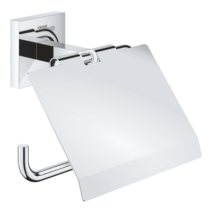 Start Cube - Toilet Paper Holder with Cover - Chrome 1