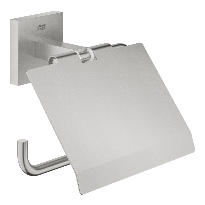 Start Cube - Toilet Paper Holder with Cover - Supersteel 1