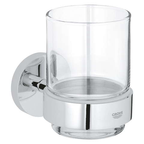 Start - Glas met houder - Chroom
