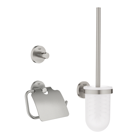 Grohe QuickFix Start Cube 41123DC0 set accessori bagno supersteel