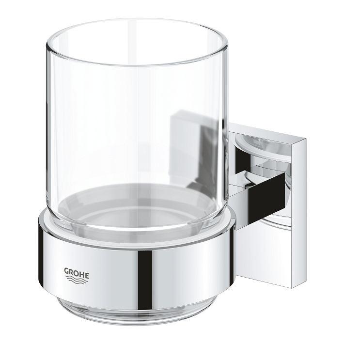 Start Cube - Vaso con soporte - Cromo 2