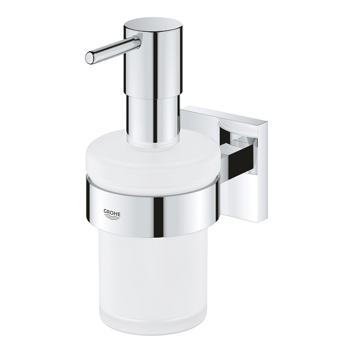 Start Cube - Soap Dispenser with Holder - Chrome 2