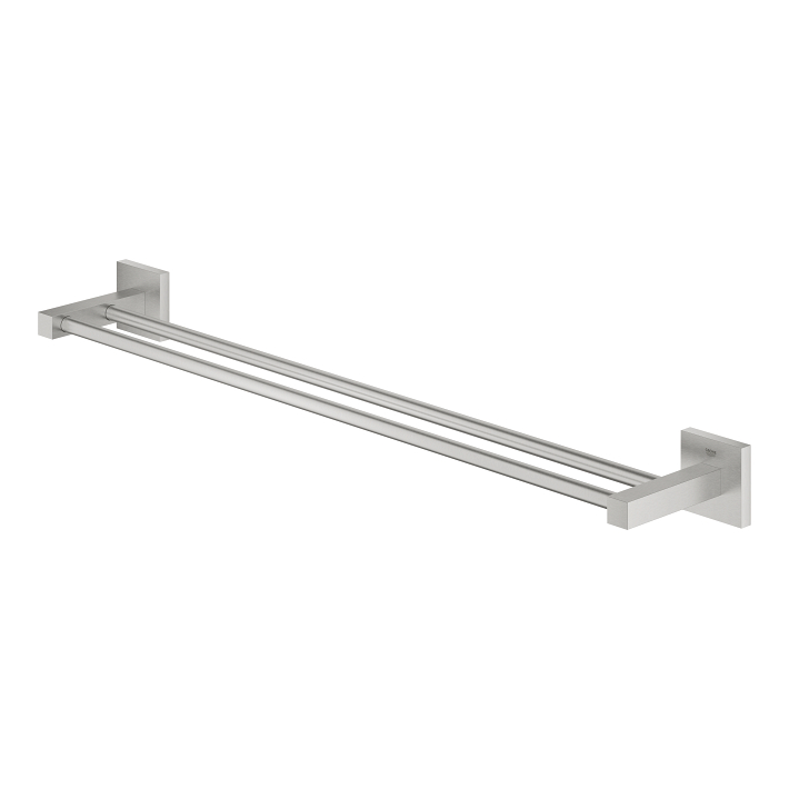 Start Cube - Double Towel Bar 600mm - Supersteel 2