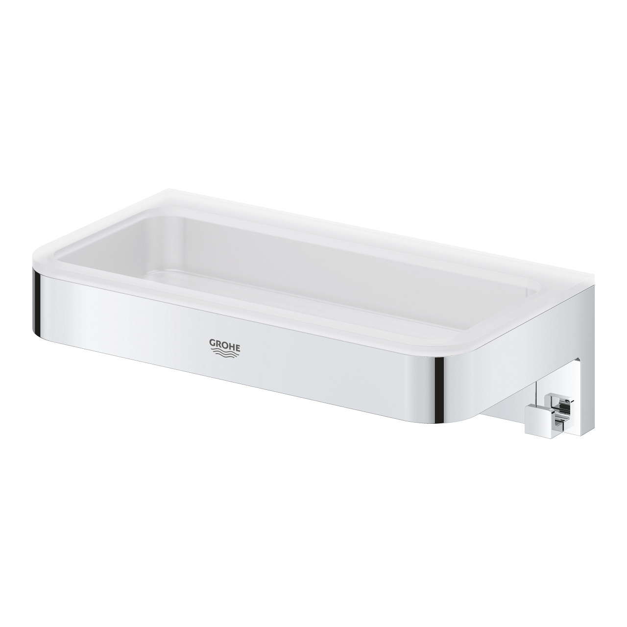 Panier D'Angle GROHE Selection Cube Chrome - Rangement Douche Étagère Métal