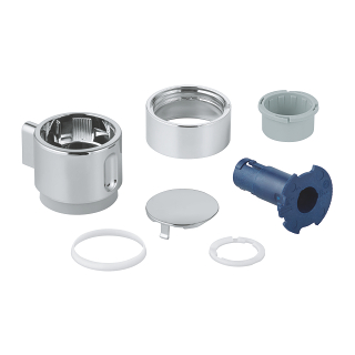 GROHE Eurodisc Cosmopolitan douchekraan met koppelingen chroom