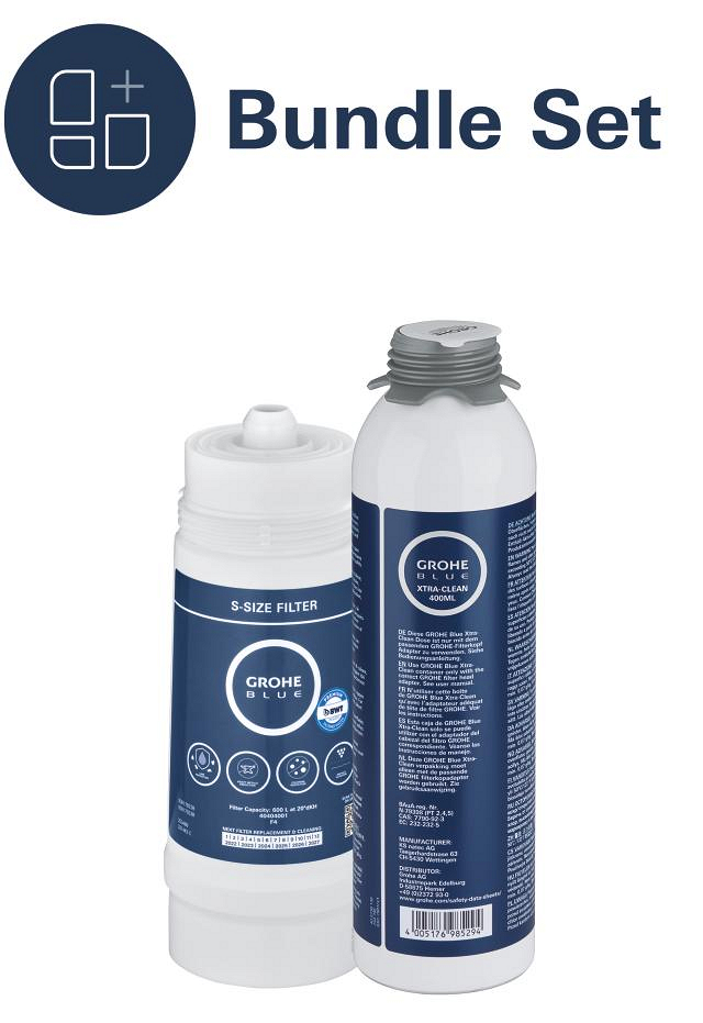 GROHE S-Size Bundle: Filter & Cleaning Cartridge