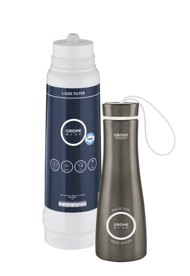 Filtro Taglia L + Bottiglia Grafite