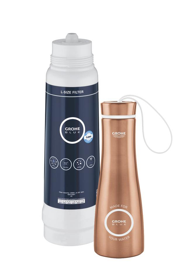 GROHE Blue L size filter + Warm sunset bottle