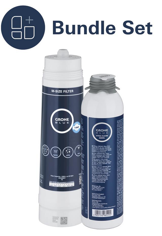 GROHE Bundle: Filtro Taglia M + Cartuccia Pulizia