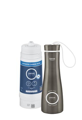 Filtro Carboni Attivi + Bottiglia Grafite