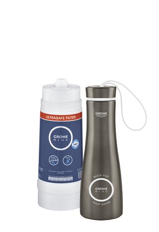 Filtro Ultrasafe + Bottiglia Grafite