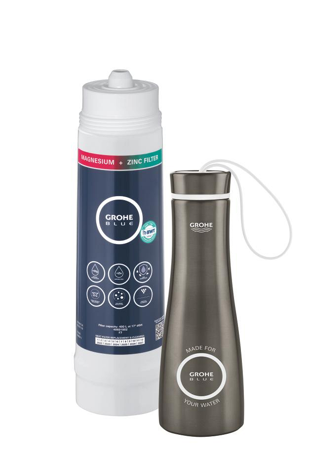 Filtro Magnesium e Zinco + Bottiglia Grafite