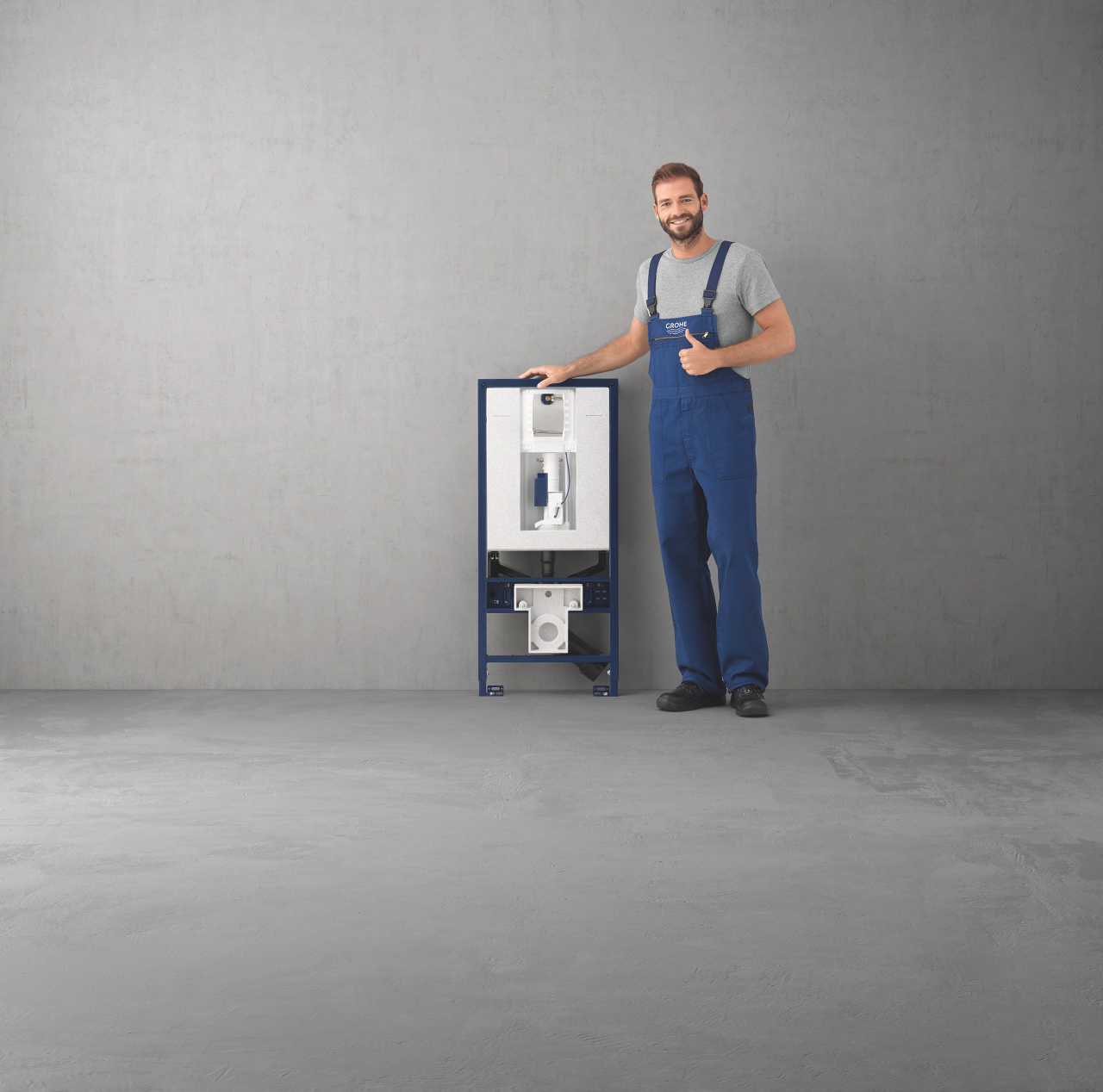 Grohe Rapid SL 3-in-1 set van wc-element en inbouwreservoir met wandbevestiging en geluidsdempingsset
