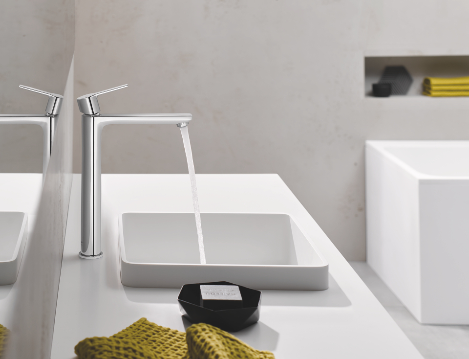 GROHE Lineare robinet de lavabo XL en chrome avec eau courante