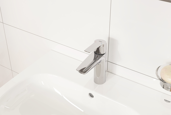 Start - Basin Tap M-Size with Push-open Waste Set - Chrome 5