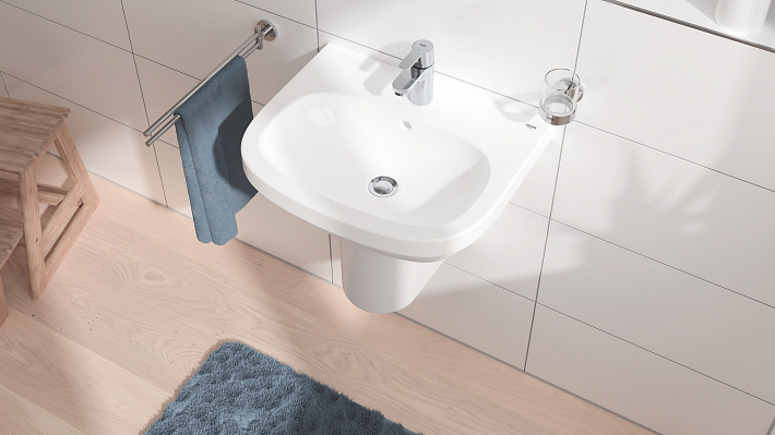 Get - Robinet de lavabo taille S avec bonde de vidage clic-clac - Économie d'énergie - Chromé 5