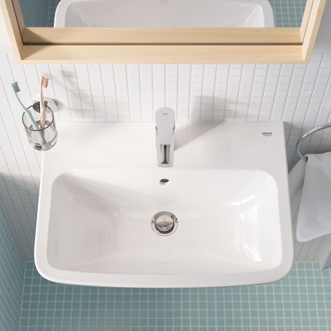 Start Edge - Robinet de lavabo taille S avec bonde de vidage clic-clac - Économie d'énergie - Chromé 6