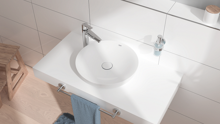 Start - Robinet de lavabo taille XL avec bonde de vidage clic-clac - Économie d'énergie - Chromé 8