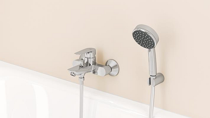 Start Edge Single-lever bath/shower mixer 1/2" 7