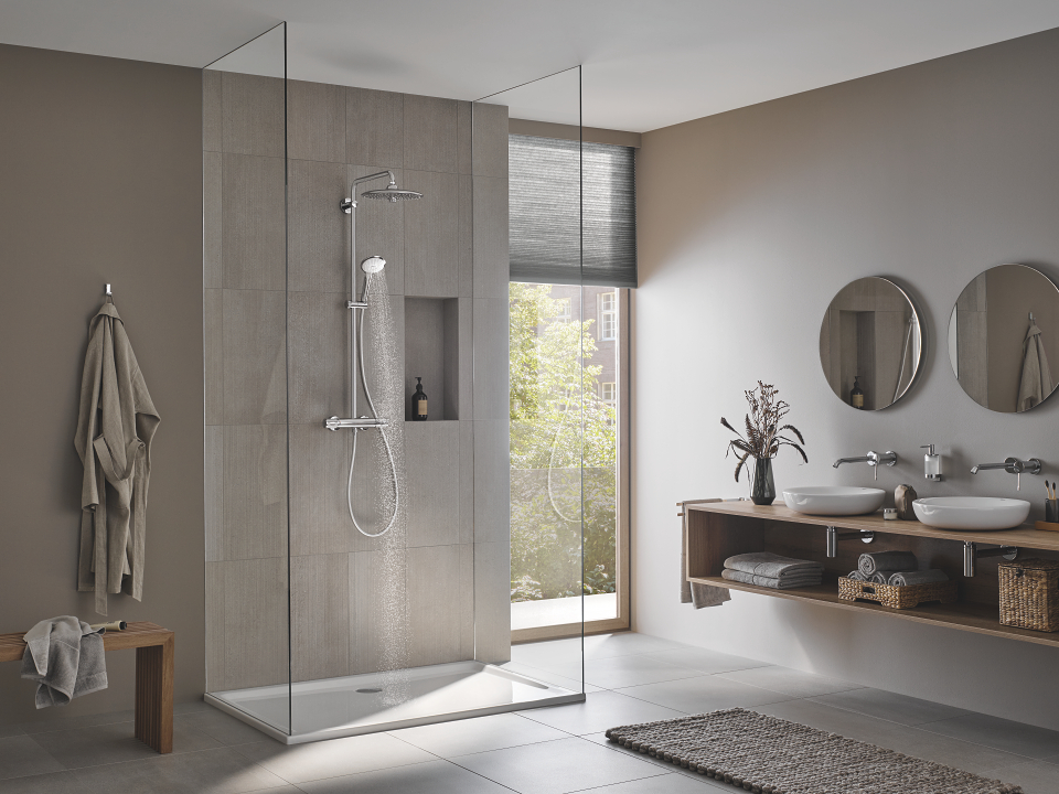 Conjunto de ducha con termostato Euphoria System 210 Grohe · Grohe · El  Corte Inglés