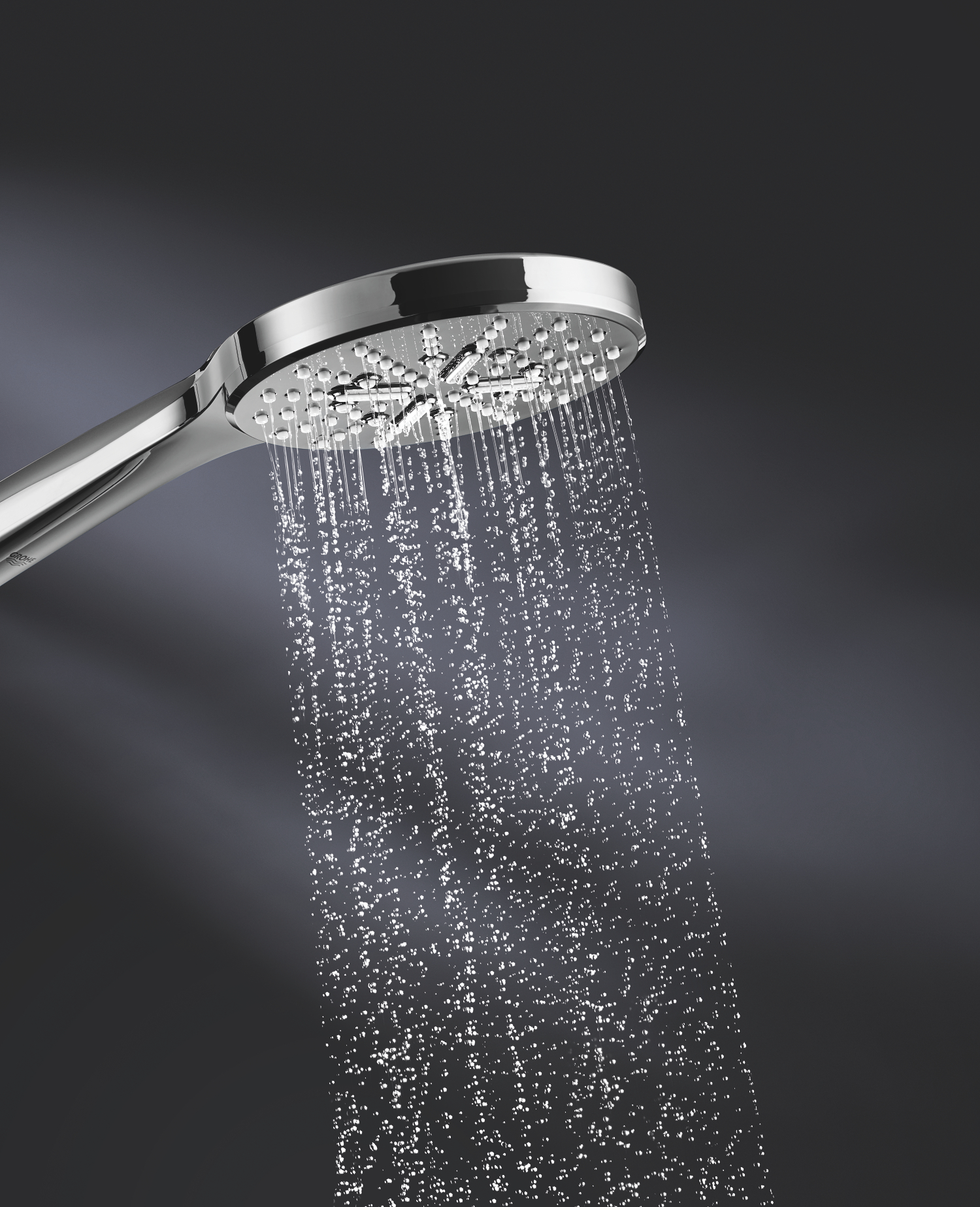 GROHE Rainshower SmartActive Duschkopf – 1,75 GPM, 3 Sprühfunktionen, Wassersparend, Gebürstet „Cool Sunrise“