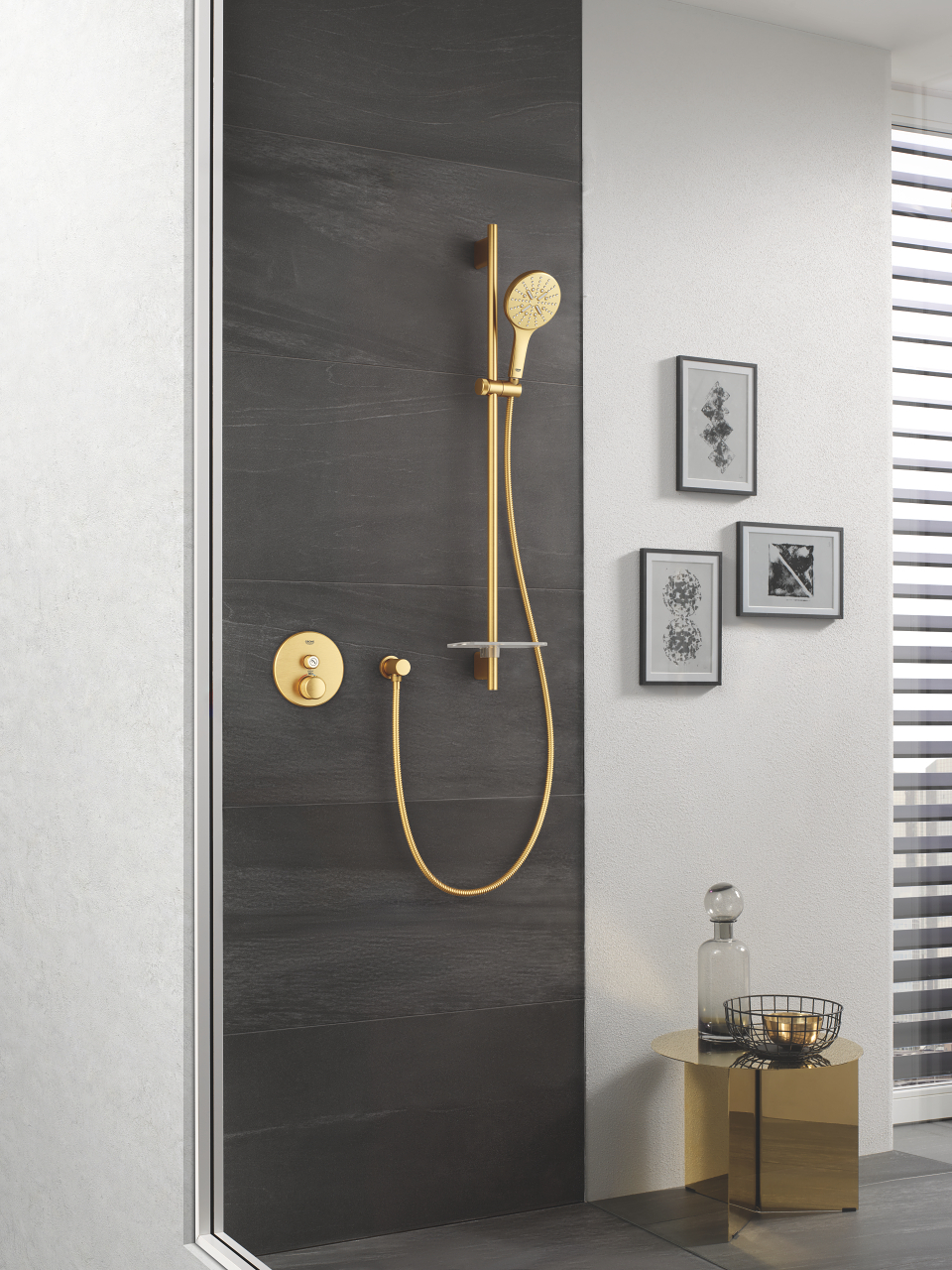 GROHE Grohtherm SmartControl inbouwthermostaat met 1 uitgang in brushed cool sunrise