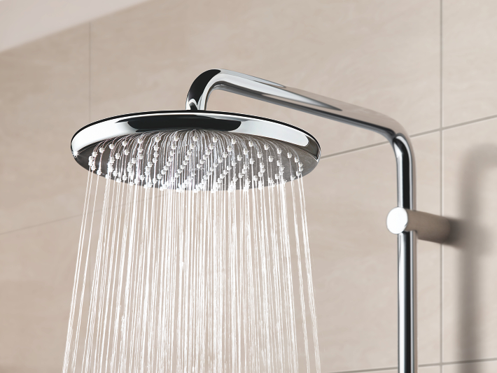 Vitalio Start - Showerhead 250mm 9,5l with 1 Spray Type - Chrome 9