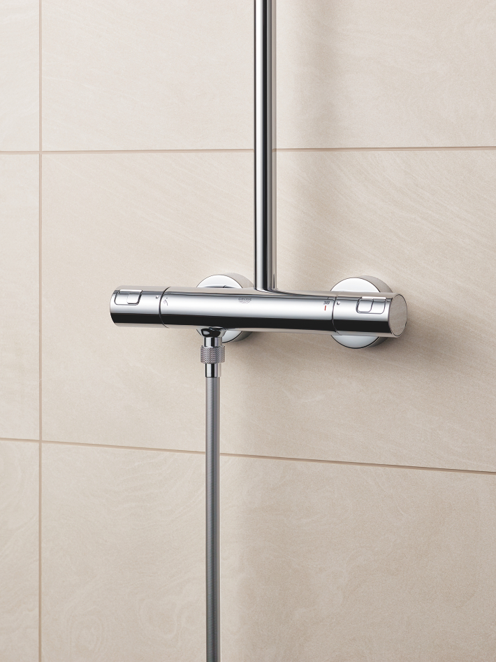 GROHE Colonne de douche avec mitigeur thermostat…