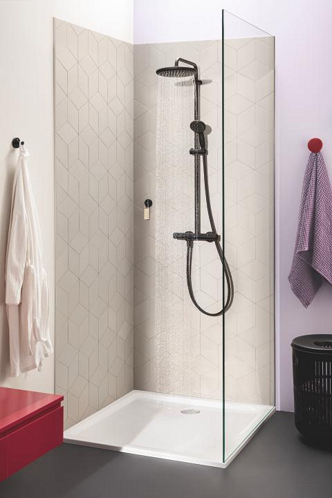 Vitalio Start System 250 Shower system with thermostat for wall mounting 9