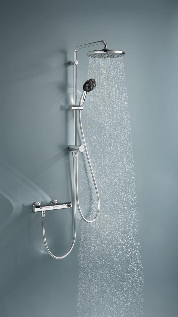 Vitalio Start System 250 Flex shower system with diverter for wall mounting 6