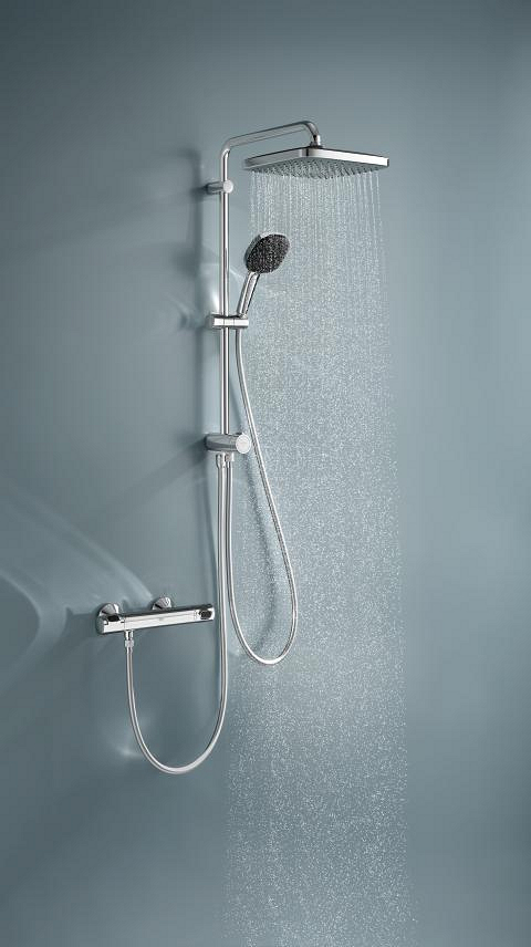 Vitalio Comfort 250 Flex Shower System met omsteller voor wandmontage 7