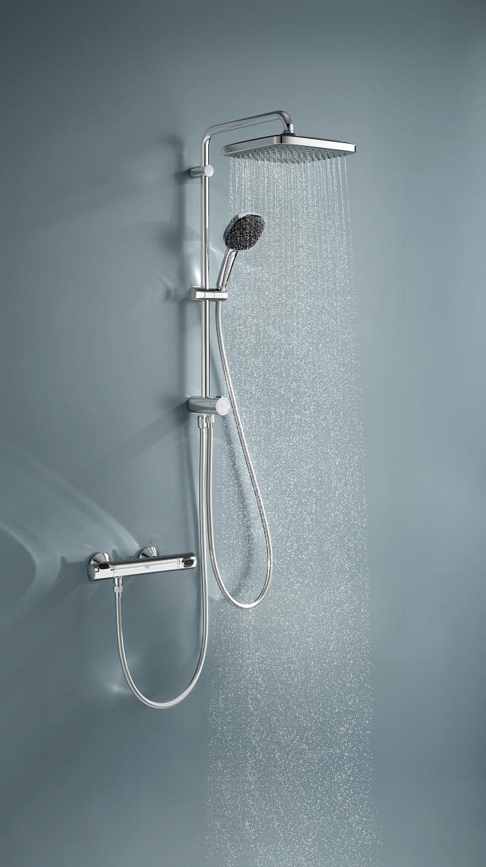 Vitalio Comfort 250 Flex Shower System met omsteller voor wandmontage 7