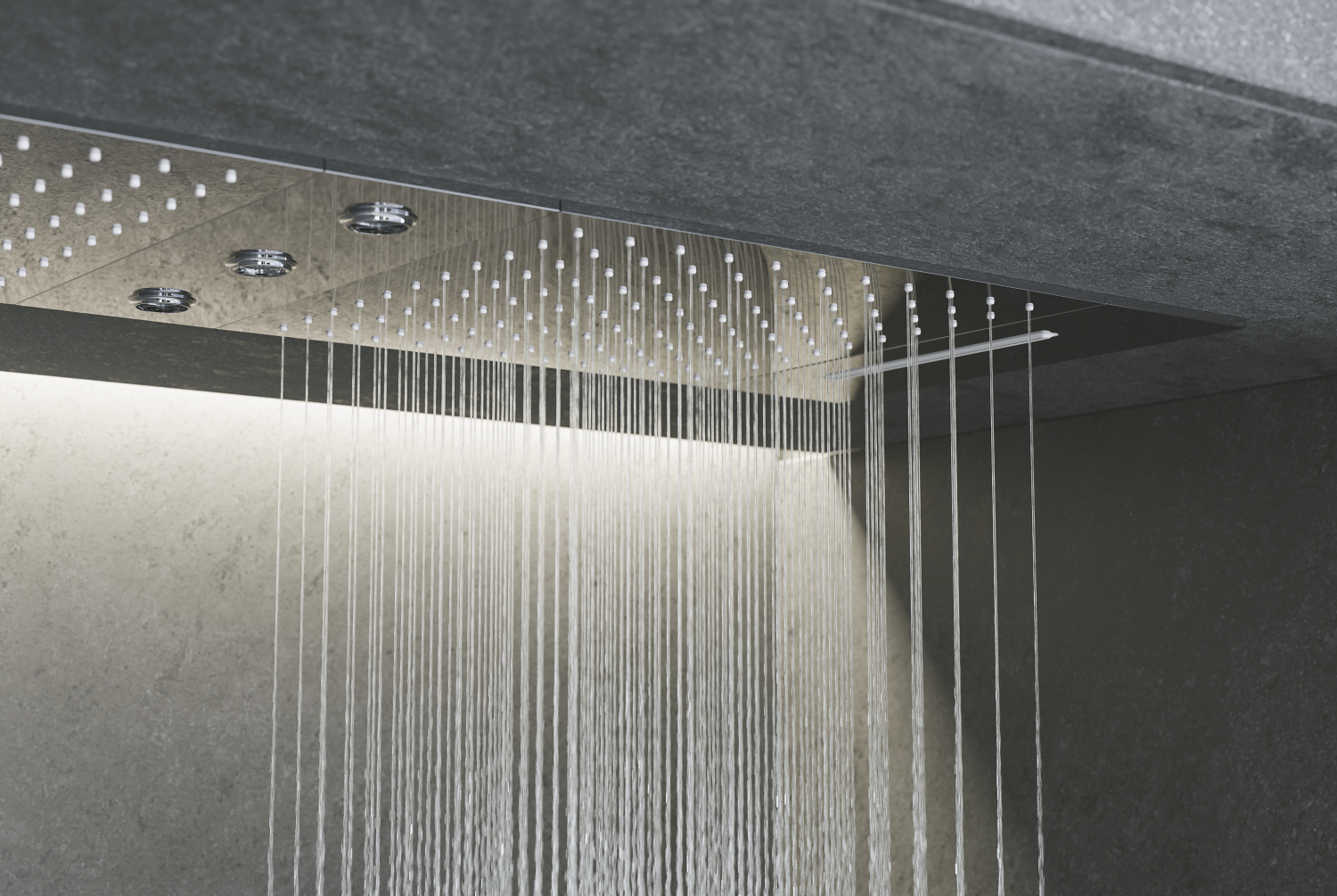 Rainshower Aqua į lubas montuojami dušo moduliai | GROHE | GROHE
